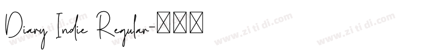 Diary Indie Regular字体转换